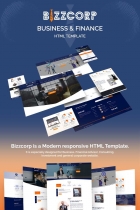 Bizzcorp - Business Finance HTML5 Template Screenshot 1