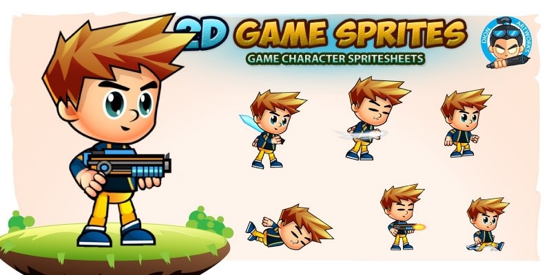 Liam 2D Game Sprites