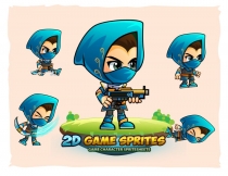 Assassin 004 2Game Character Sprites Screenshot 1