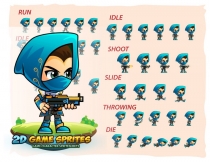 Assassin 004 2Game Character Sprites Screenshot 2