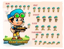 Ken 2D Game Character Sprites Screenshot 2