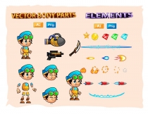 Ken 2D Game Character Sprites Screenshot 3