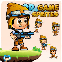 Paul 2D Game Character Sprites