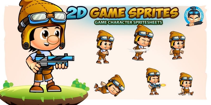 Paul 2D Game Character Sprites