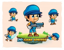 Gerald 2D Game Character Sprites Screenshot 1