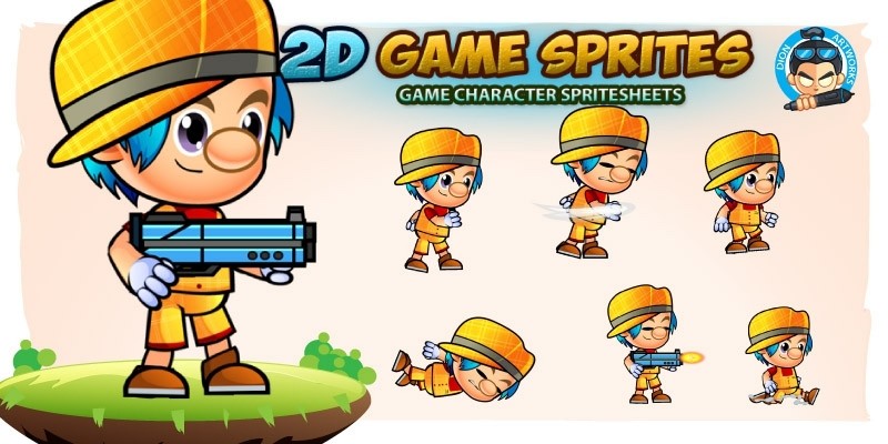 Rodge 2D Game Character Sprites