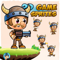 VikingBoy 2D Game Sprites