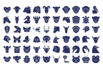 1200 Animal and Bird Isolated Vector Icons Pack Screenshot 3