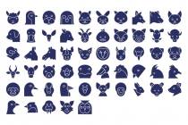 1200 Animal and Bird Isolated Vector Icons Pack Screenshot 4