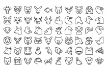 1200 Animal and Bird Isolated Vector Icons Pack Screenshot 10