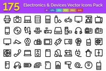 175 Electronics and Devices Vector Icons Pack Screenshot 1