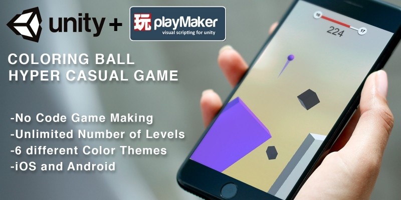 Coloring Ball - Unity and Playmaker Template