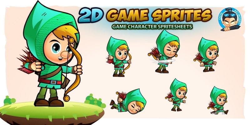 Archer02  Game Character Sprites