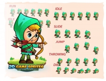 Archer02  Game Character Sprites Screenshot 2