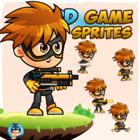 SuperBam 2D Game Sprites