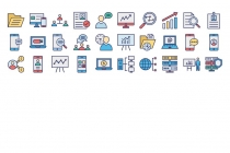 280 Project Management Isolated Vector Icons Pack Screenshot 3