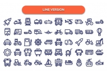 100 Transport Vector Icons Pack Screenshot 2