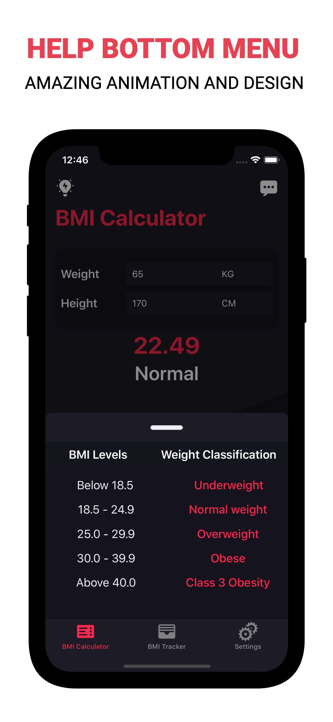 BMI Calculator and Tracker App iOS by Yuradolotov | Codester