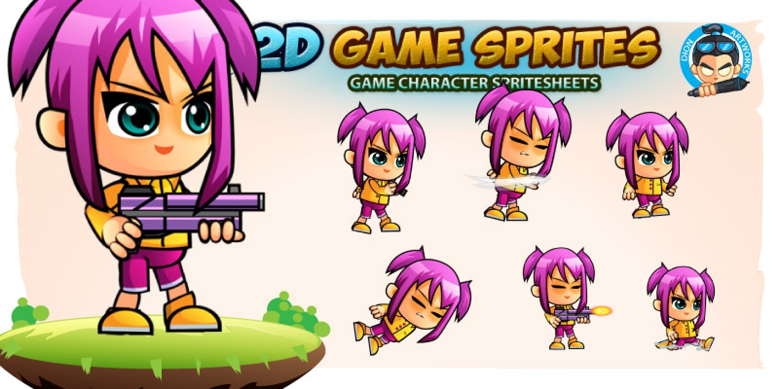 Lily 2D Game Sprites