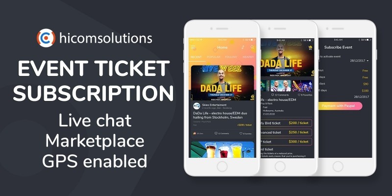 Event Tickets Marketplace - Subscription - Android
