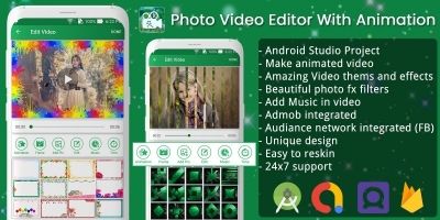 Photo Video Editor With Animation - Android Source