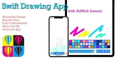 Swift Drawing App With AdMob Banner iOS