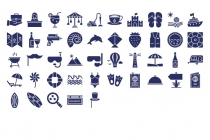 700 Summer And Holidays Vector Icons Pack Screenshot 12