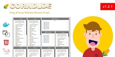 Corndude - Drag And Drop Website Review Script