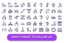 200 Fitness Bold vector Icons Pack Screenshot 4