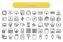 500 Data Storage & Server Vector Icons Pack Screenshot 10