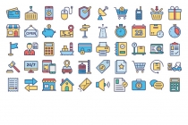 500 Global Logistics Line Fill Glyph Icons Pack Screenshot 3