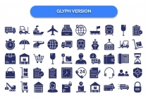 500 Global Logistics Line Fill Glyph Icons Pack Screenshot 6