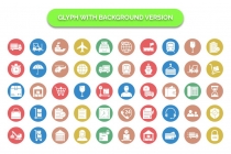 500 Global Logistics Line Fill Glyph Icons Pack Screenshot 8