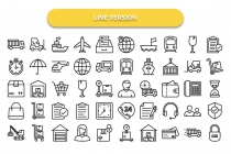 500 Global Logistics Line Fill Glyph Icons Pack Screenshot 10