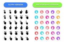 210 Hand Gesture Vector Icons Pack Screenshot 2