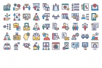 400 Office And Jobs Isolated Vector Icons Pack Screenshot 2