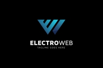 W Letter - Electro Web Logo Screenshot 2