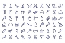 220 Hair Salon Isolated Vector Icons Pack Screenshot 4