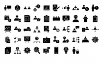 450 Human Resource Bold Outline Vector Icons Pack Screenshot 7