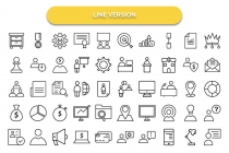 450 Human Resource Bold Outline Vector Icons Pack Screenshot 10