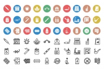 120 Tobacco Nature And Drugs Vector Icons Pack Screenshot 2