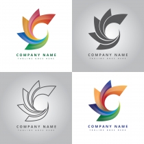 Colorful Circle Company Logo Design - Vector Screenshot 4