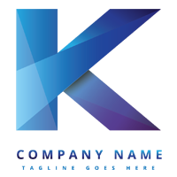 Simple K-logo design vector