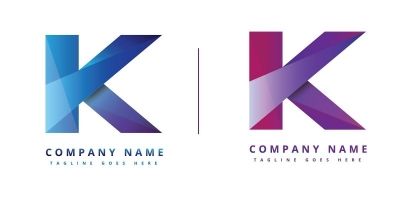 Simple K-logo design vector