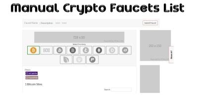 Manual Crypto Faucets List PHP Script