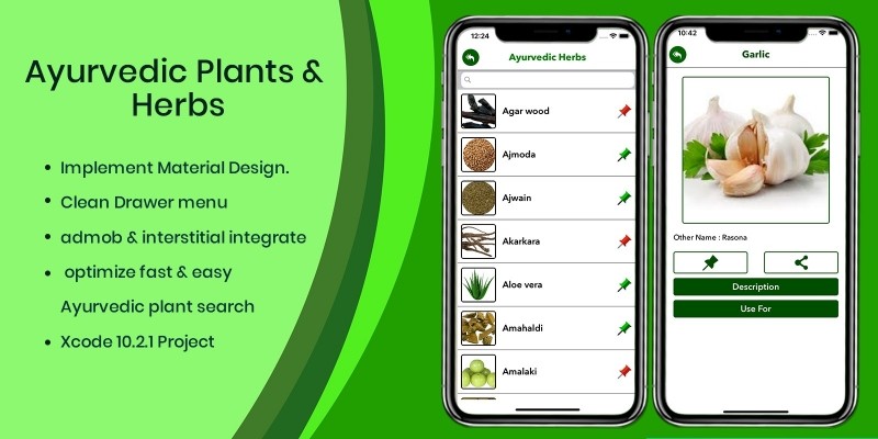 Ayurvedic Plants And Herbs - iOS Source Code