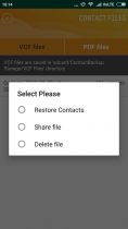 Contact Backup And Restore - Android Source Code Screenshot 5