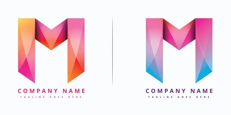 Modern And Colorful M Logo Design - Vector