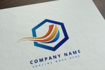 Futuristic Colorful Corporate Company logo Screenshot 1
