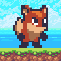 8 Bit Fox - Platform Game Buildbox Template